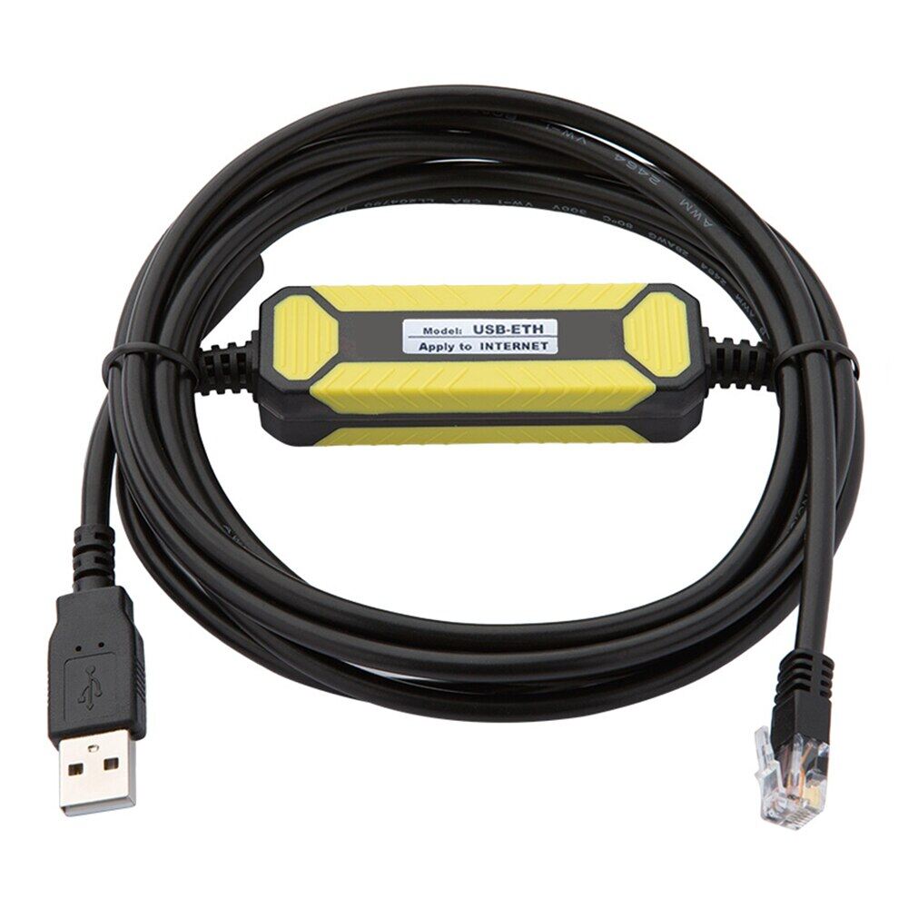 Industrial grade usb-eth usb convert to ethernet programming cable for siemens hmi s7-200 smart s7-1200/1500 fx5u series plc