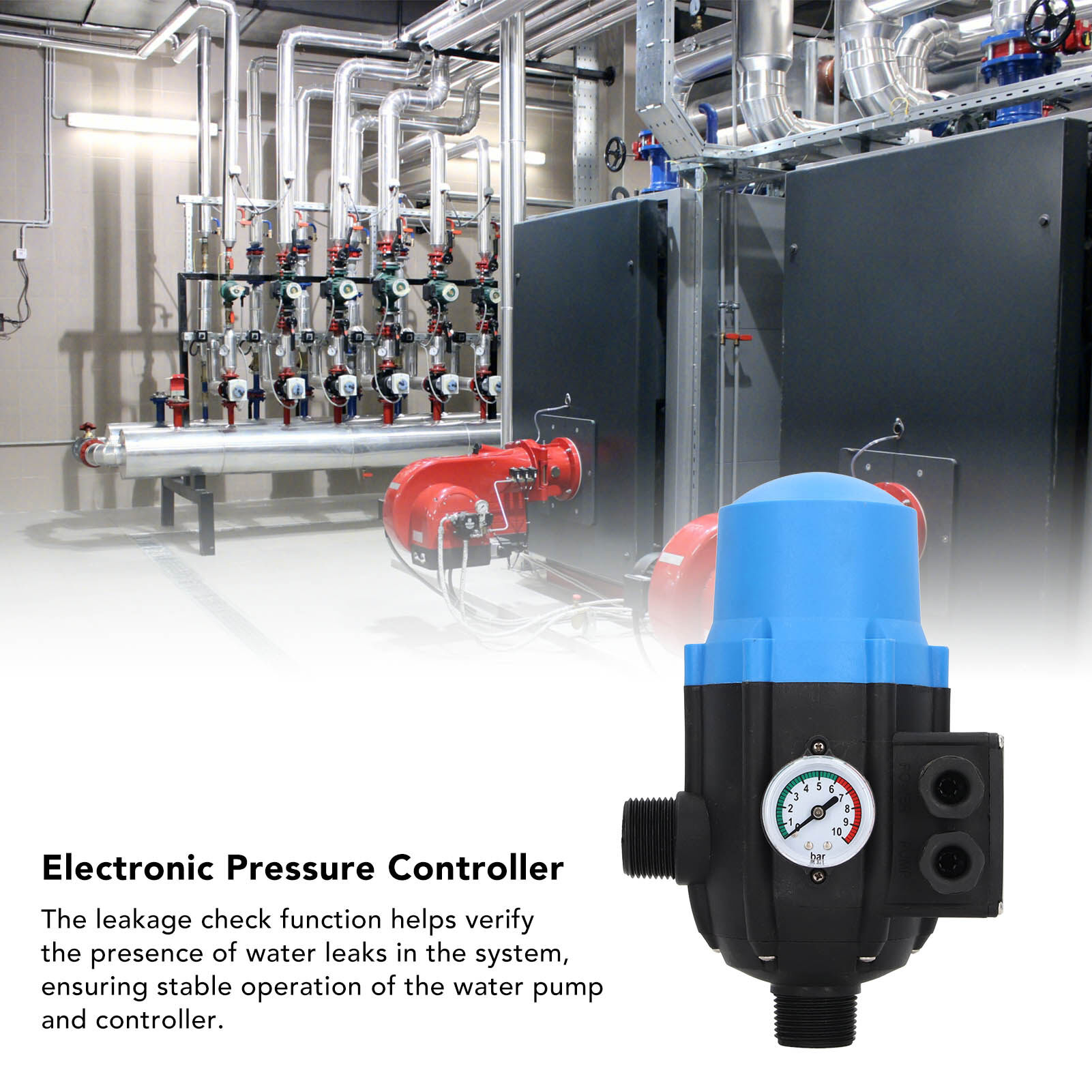 Automatic Pump Pressure Controller with Gauge Water Pump Electronic