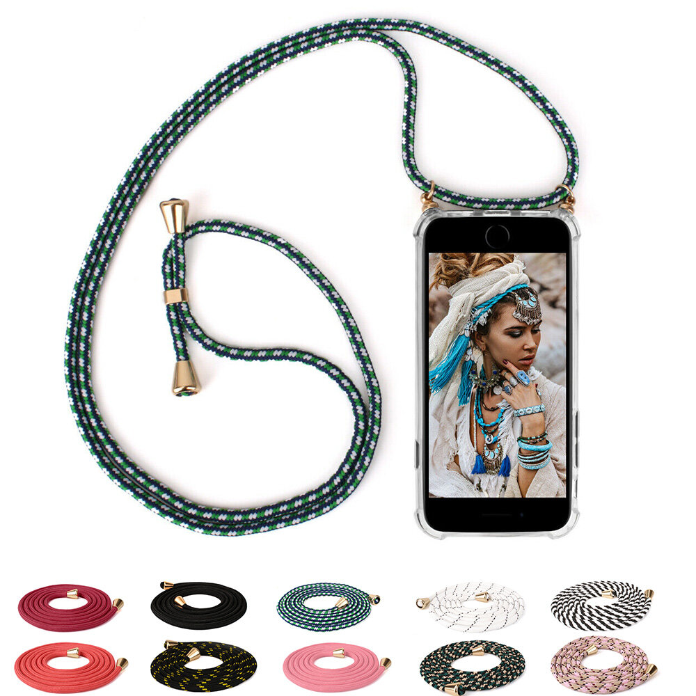 Mobile phone case Chain with strap Strap Lanyard Shockproof TPU Case For Samsung Galaxy A55 A15 A35 S24 Ultra S23 Case