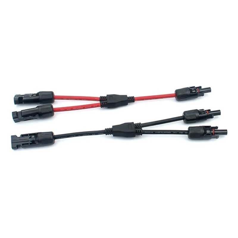 2 Chiếc Đầu Nối Song Song Nhánh Chữ Y Đầu Nối Điện Năng Lượng Mặt Trời 30A 1000V Đầu Nối Dây Cáp Tấm Năng Lượng Mặt Trời Quang Điện