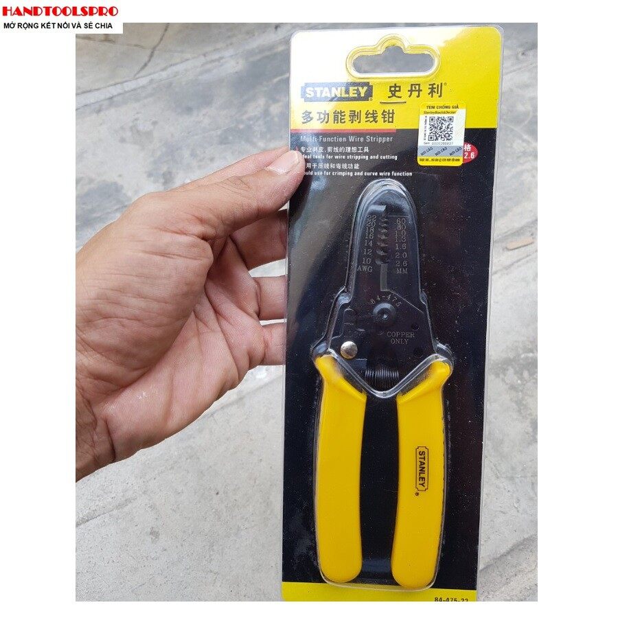 Kìm tước dây điện stanley 84-475