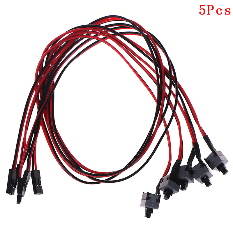 5 cái Máy tính để bàn công tắc cáp nguồn Bo mạch chủ On/Off/reset thay thế