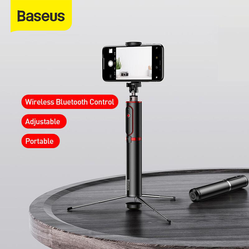 Camera điện thoại thông minh baseus gậy chụp ảnh tự sướng bluetooth, di động có thể điều chỉnh có gậy chụp ảnh tự sướng bluetooth từ xa không dây điện thoại di động 6.5 inch iphone 11 11pro samsung xiaomi huawei