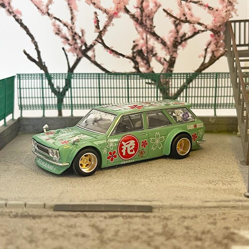 Mini gt 1:64 510 wagon datsun kaido diecast model car