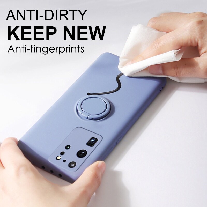 Ốp Lưng Xiaomi Mi 12 Redmi Note 11 11S Pro Plus + 5G Poco X4 Pro Silicone Lỏng Mềm Sang Trọng Với Giá Đỡ Nhẫn Nam Châm Ốp Chống Sốc Dây Đeo Miễn Phí
