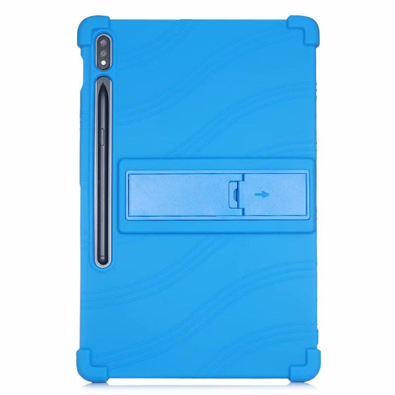 Silicone Shockproof Case for Samsung Galaxy Tab S7 SM-T870 T875 Stand Holder T870 11 inch Anti Drop Cover