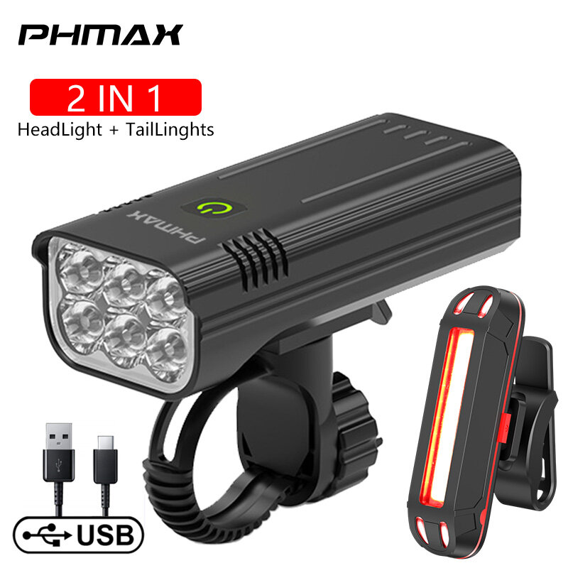 PHMAX Đèn Xe Đạp Đèn Pha Xe Đạp Giá Đỡ Xoay 360 Độ Đèn Pha Xe Đạp