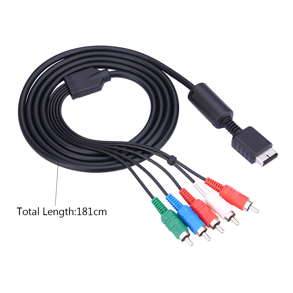 Cáp truyền âm thanh 1.8m AV đa ra để dây cáp thành phần với màu sắc mã hóa kết nối cho PS2 PS3 Trò chơi