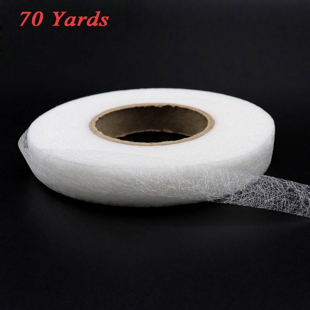 MMLUCK DIY Craft Accessory White Iron on Double Sided Sewing Accessory Cloth Apparel Fusible Interlining Fabric Tape Adhesive Tape