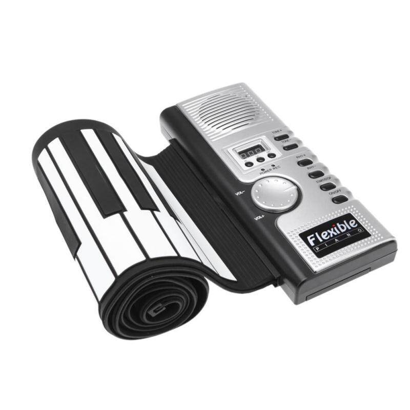 HOSdog Foldable Upgraded 61 Keys Roll Up Piano Keyboard With Full Soft Responsive Keys Synthesizer Built-in Speaker For Kids Beginners Gift