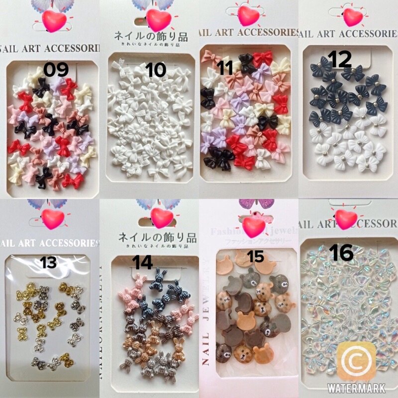 Charm nơ đính móng siêu xinh dành cho Nail