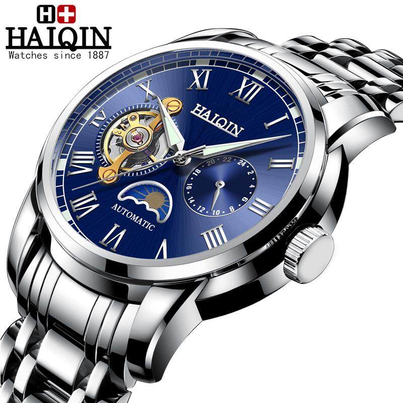Đồng Hồ Cơ Tự Động HAIQIN Đồng Hồ Dùng Trong Thể Thao Thời Trang Dây Đeo
