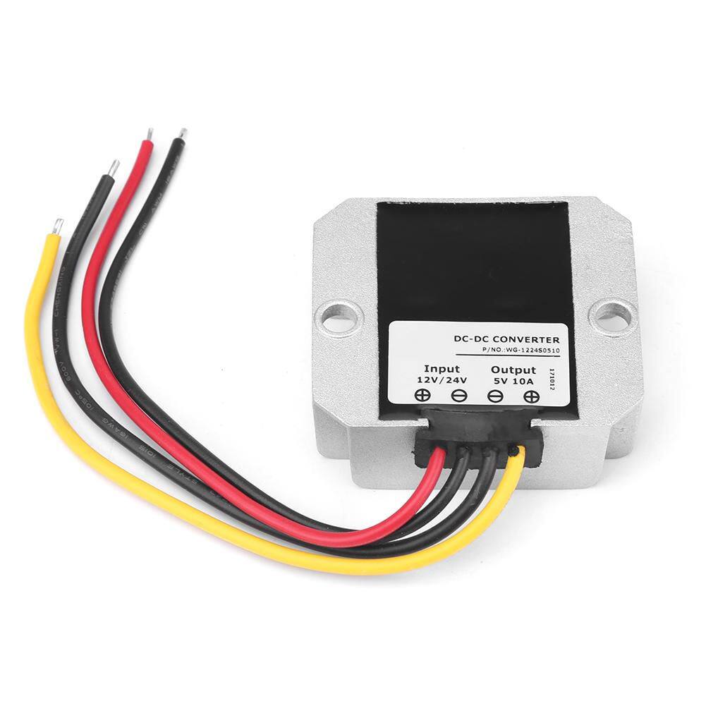 Bộ Chuyển Đổi Hạ Áp DC12V/24V Sang 5V 10A 50W Bộ Điều Chỉnh Điện Áp Buck Bước Xuống Mô-đun Điện Áp Bước Xuống Mô-đun Điện Áp Chống Nước IP68