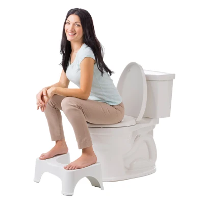 【HOT ITEM】Non Slip Toilet Poo Poo Stool Safety Thick Chair Bathroom Bath Squat Sit Step Stool Squatty Potty Platform Shower Chair