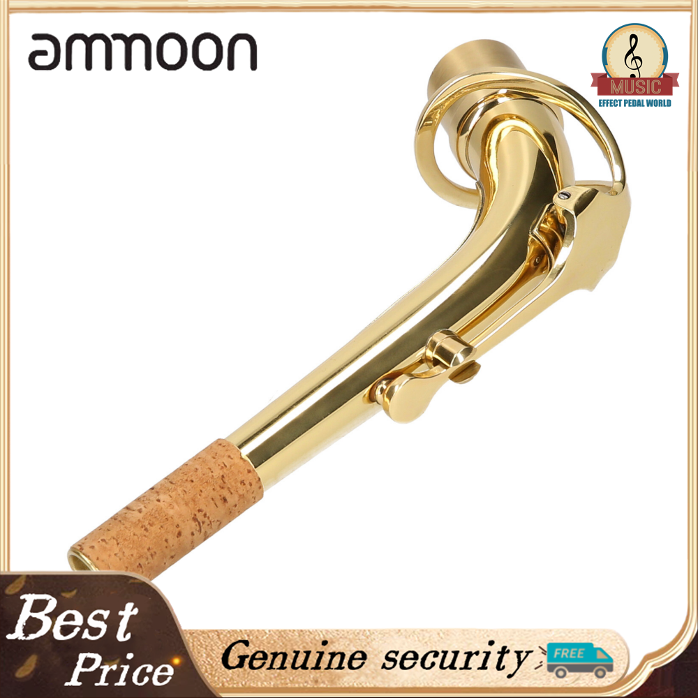 Muslady Alto Saxophone Neck Brass Bend Neck Sax Replacement Part Sax Accessory