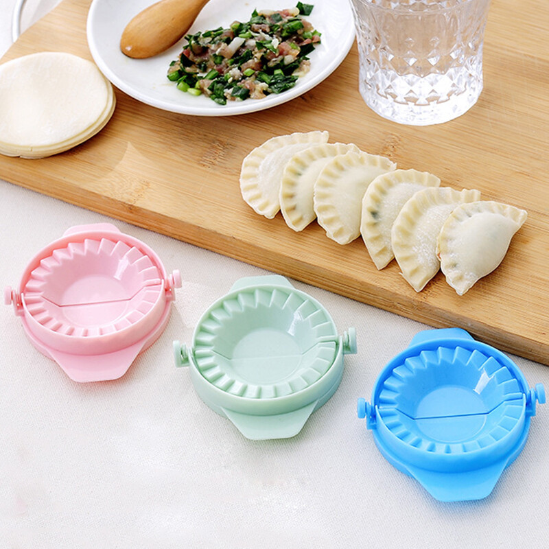Houseeker DIY Bánh Bao Maker Thiết Bị Jiaozi Khuôn Clips Làm Bánh Bao Công Cụ Pastry Phụ Kiện Nhà Bếp