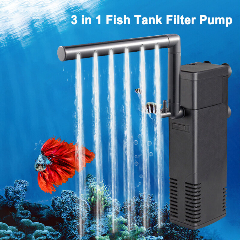 Máy Bơm Lọc Bể Cá 300/1000/1500L Máy Bơm Nước Góc Trong Bằng Nhựa Tắt Tiếng Phích Cắm EU