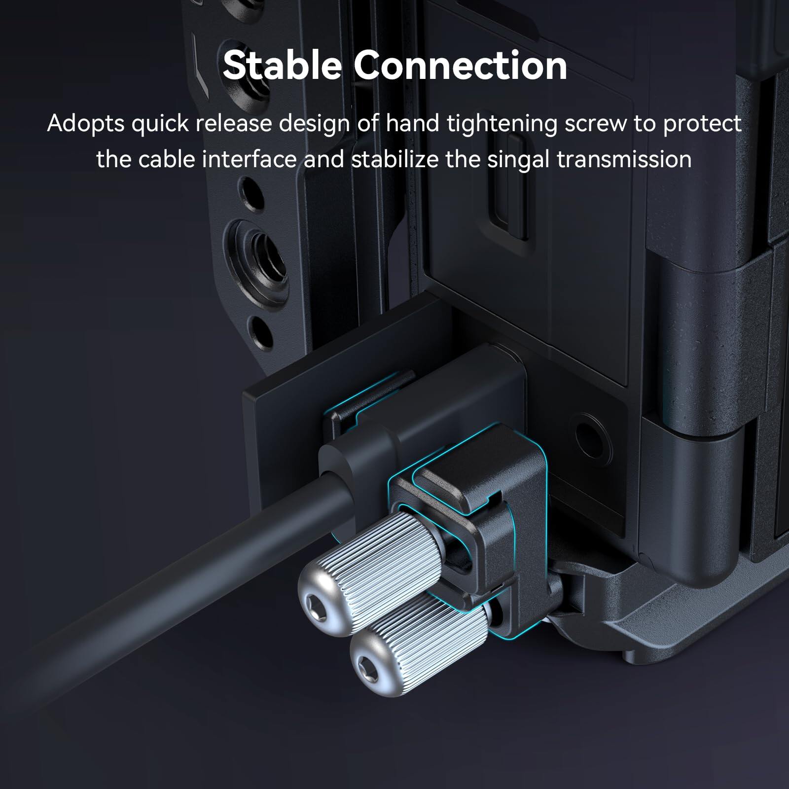 SmallRig Bộ khung A7C II có kẹp cáp HDMI, tấm đáy tháo lắp nhanh Arca Swiss cho Sony A7C II / A7CR 4422