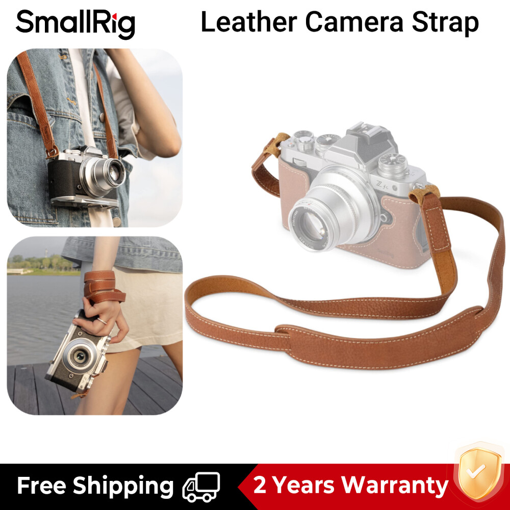 SmallRig Dây đeo máy ảnh bằng da (Tải trọng tối đa: 5KG) Dây đeo vai cổ điển Dây đeo cổ máy ảnh cho Fujifilm Sony Canon Nikon Mirrorless DSLR 3485