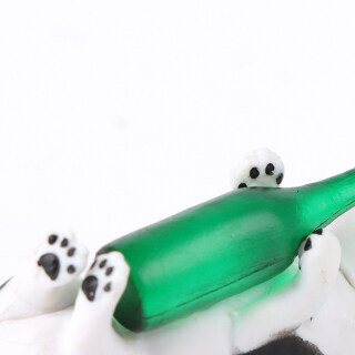 Yixia 1 Chiếc Tượng Nhỏ Hình Chú Chó Say Rượu Bia Cho Mèo Dễ 