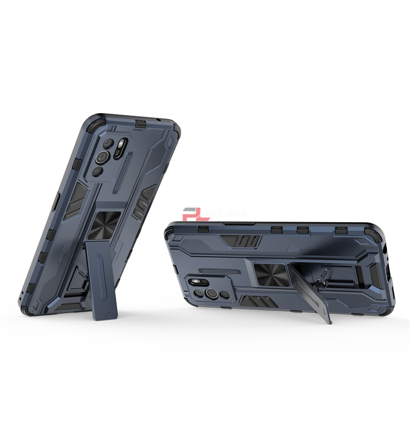 PlusCase for OPPO Reno6 Z 5G Case Shockproof Kickstand Armor Camera Lens Protector Hard Back Cover