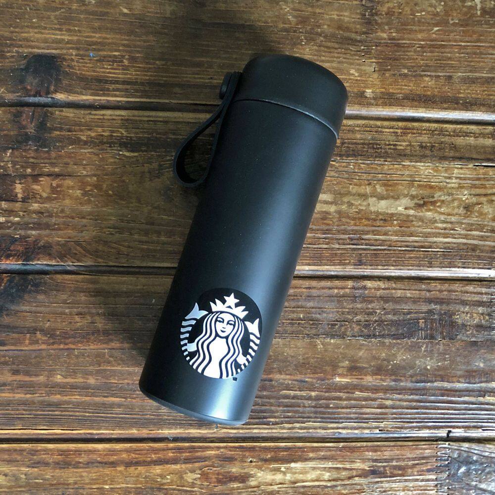 Startbuck Official Store Starbuck Insulation Cup Starbuck Genuine Leather Cover Stainless Steel Insulation Cup Coffee Cup Car Portable Classic Goddess Couple Tea Partition