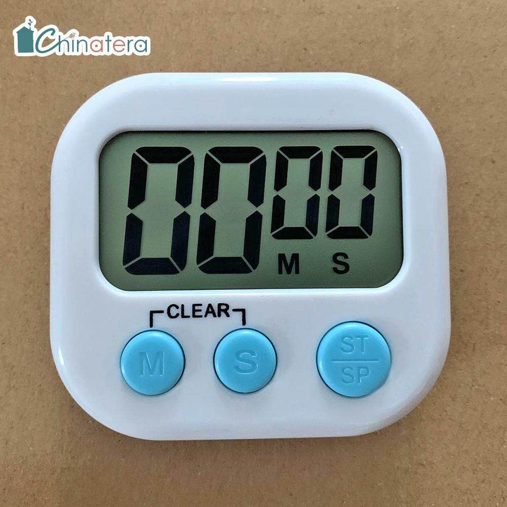 Cute Mini LCD Electronic Digital Display Screen Timer Magnetic Kitchen Cooking Table Countdown Alarm Clock Stopwatch with Stand