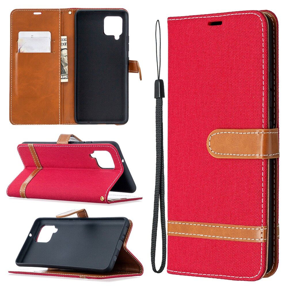 For Samsung Galaxy A35 A55 A25 A15 A05 A05S M14 A23 A34 A54 A14 A04 A23E A03 A23 A73 A53 A13 A33 A42 5G / A12 Phone Case Denim Card Slots Wallet Flip Cover Anti-Falling Shockproof Protection Cellphone Casing Shell