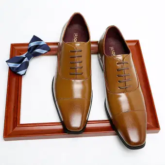 lazada leather shoes