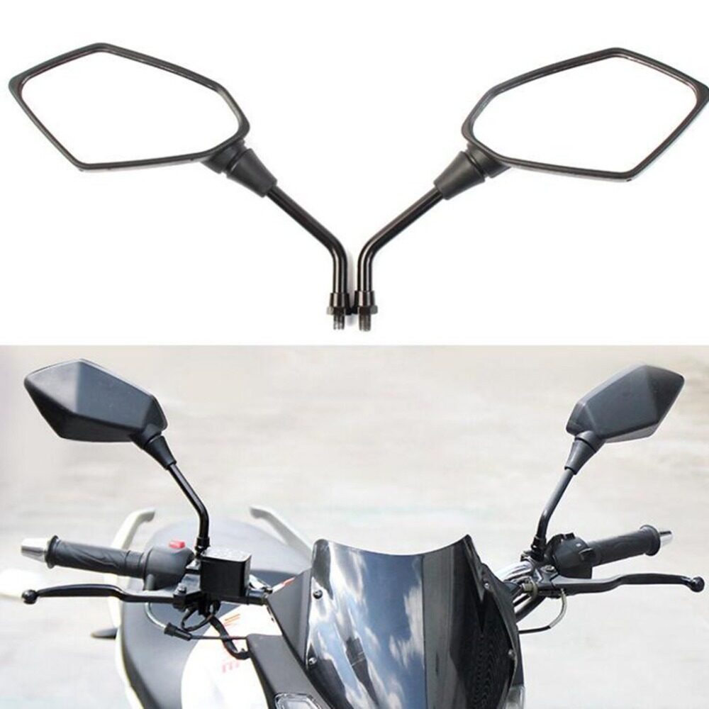 Chrome Universal Motorcycle Rearview Mirrors 7//8 Bar End For Cafe Racer Honda Yamaha Suzuki Kawasaki Scooter Chrome