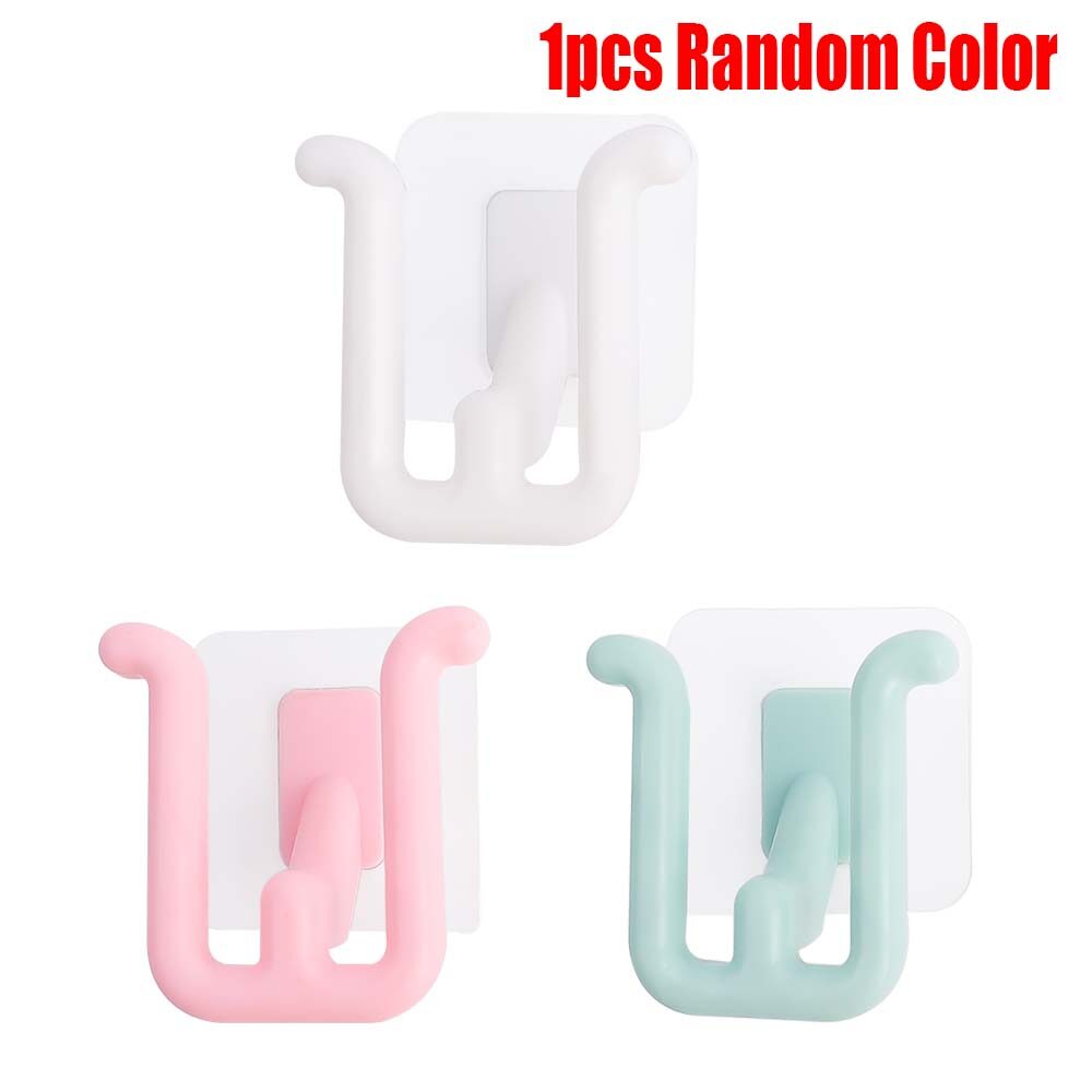 2pcs Wall-Mounted Paste Shoe Storage Rack Shoe Organizer Bathroom Shelf Slippers Rack Storage Hook Wall Hanging Shoe Hanger