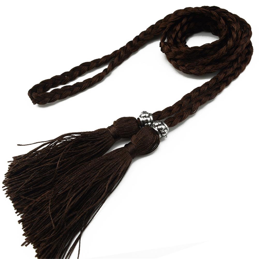 160cm New Braided Tassel Women's Belt 