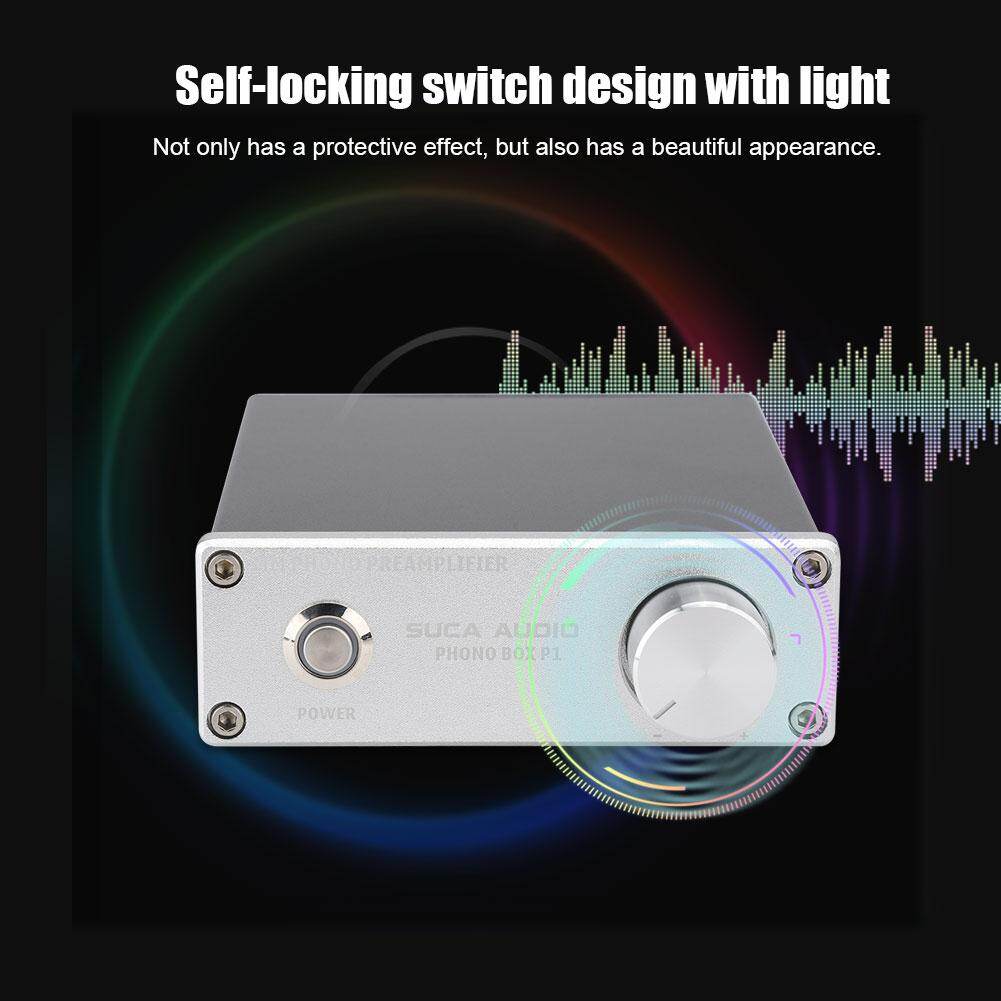 Sweatbuy  Mạ vàng cho Đầu Vào RCA Đầu Ra PHONO HỘP P1 MM Kỷ Lục Cầu Thủ Bộ Khuếch Đại 110-240V