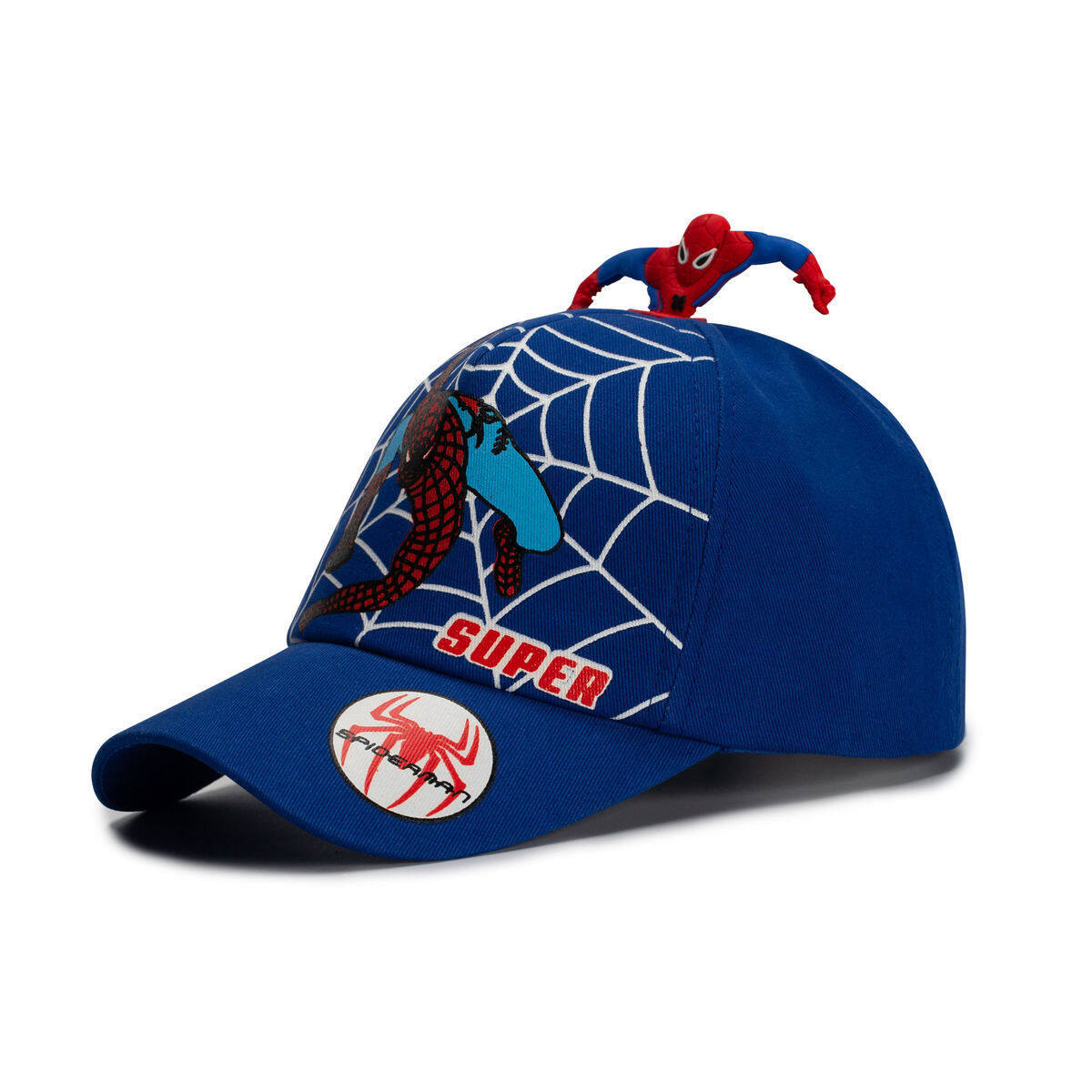 New children's hats, boys' hats, spring and autumn models, handsome spiderman baseball caps, baby hat is suitable for all seasons