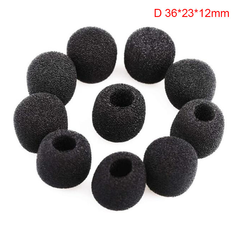 LLENG 10Pcs Mini Microphone Cover Headset Replacement Foam Mic Cover Windshield