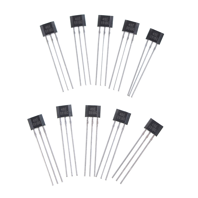 [DONGLONG]10pcs Hall element 49E OH49E SS49E linear Sensor Hall sensor