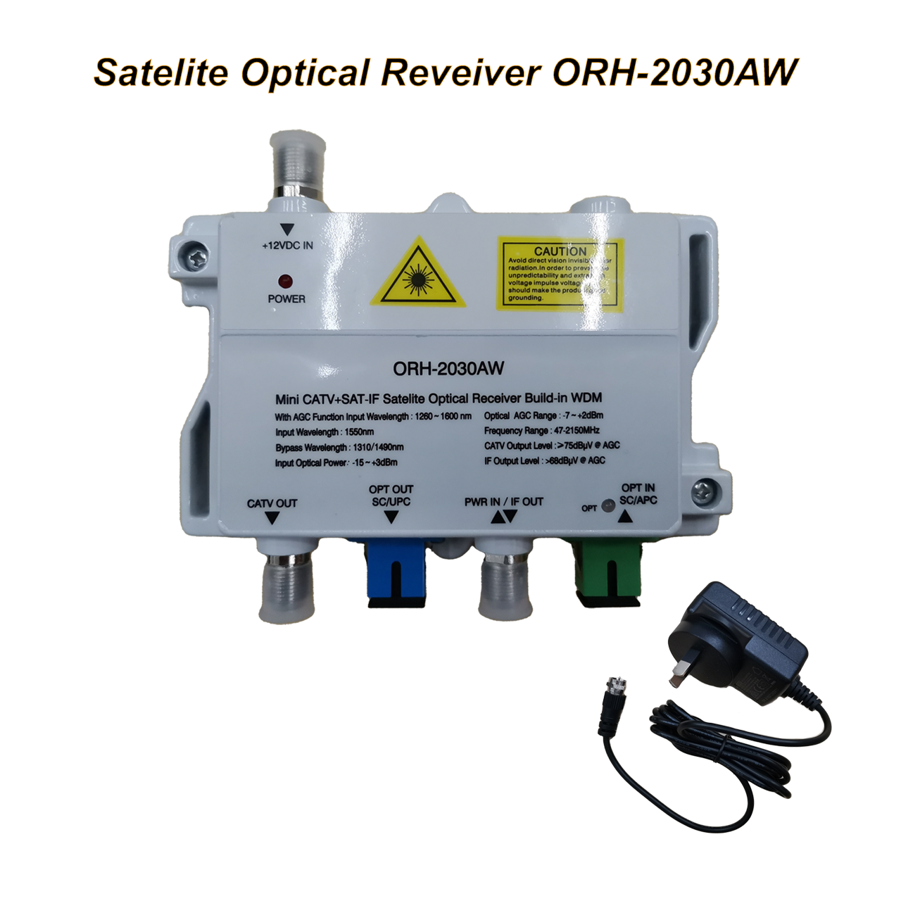 DCSS Fiber Optic Transmitter Converter CATV SATIF Optical Transmitter