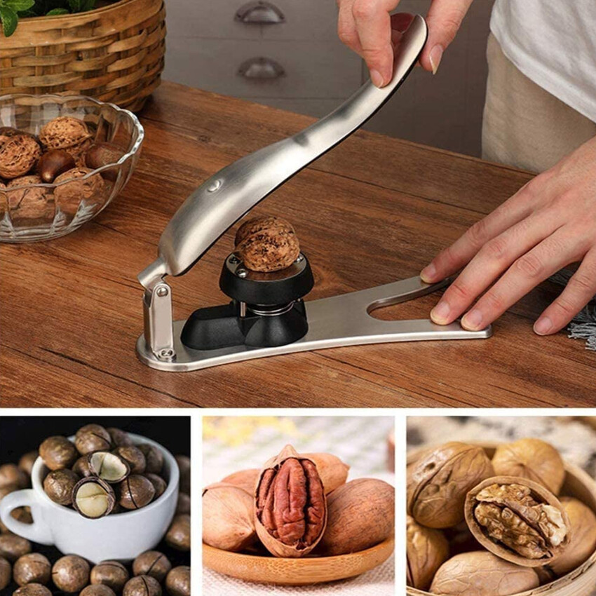 Chestnut Opener，Nutcracker Chestnut Clip 304 Stainless Steel Chestnut Cutter Tool Kitchen Multifunctional Chestnut Opener Nut Cracker Sheller Walnut Pliers Kitchen Dried Fruit Opener