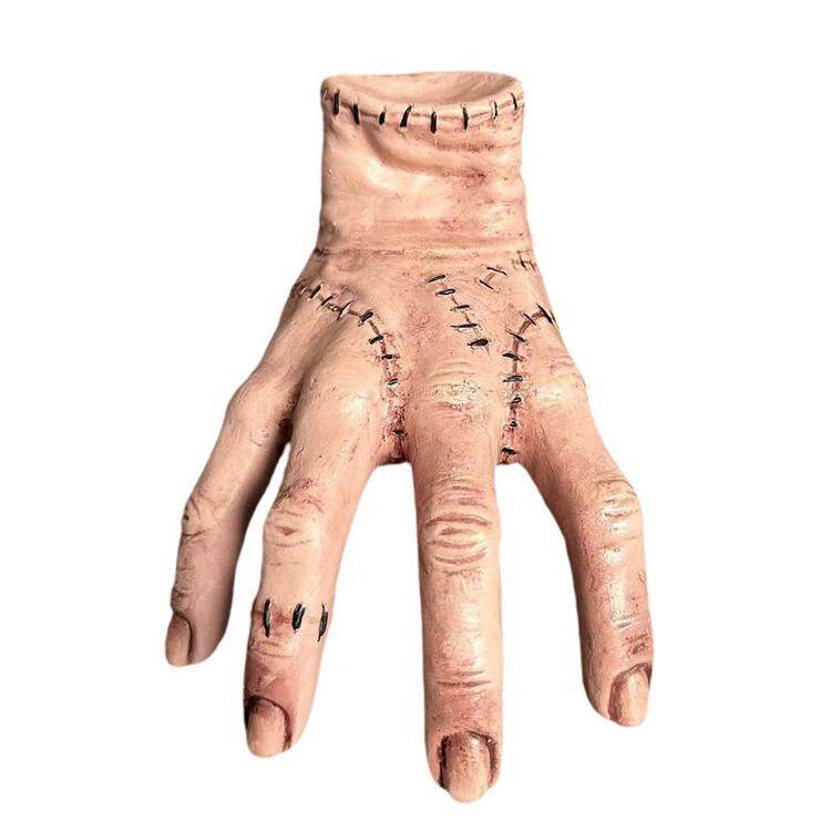 Wednesday Addams Hand Action Figure Anime Nevermore Gothic Wednesday Thing Figurine Latex Hand Model Kids Toys classical