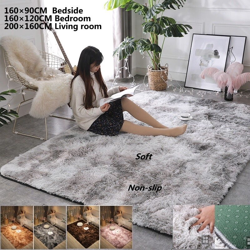 New 200X300cm Beautiful Color Soft Fluffy Rugs for Room Bedroom Living Room Carpet