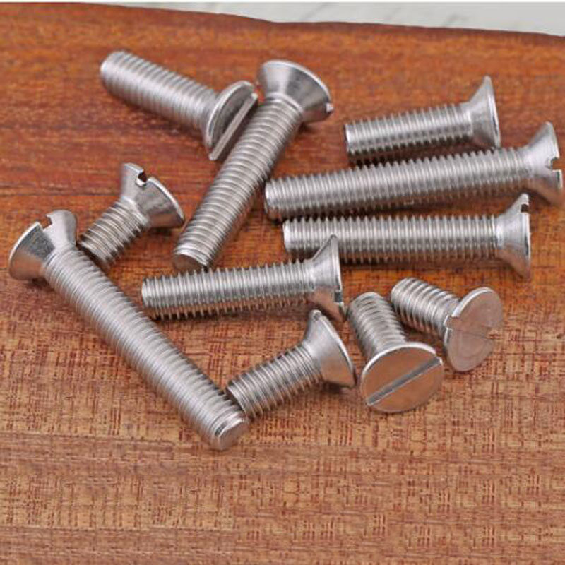 M5 M6 M8 Stainless Steel 304 Slotted Countersunk Head Machine Screw Flat Head Bolt
