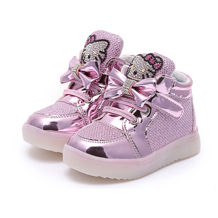 Men's and Women's Sports Luminous Shoelace LED Lights Children's Sports Shoes Girls' Casual Shoes Baby Toddler Shoes