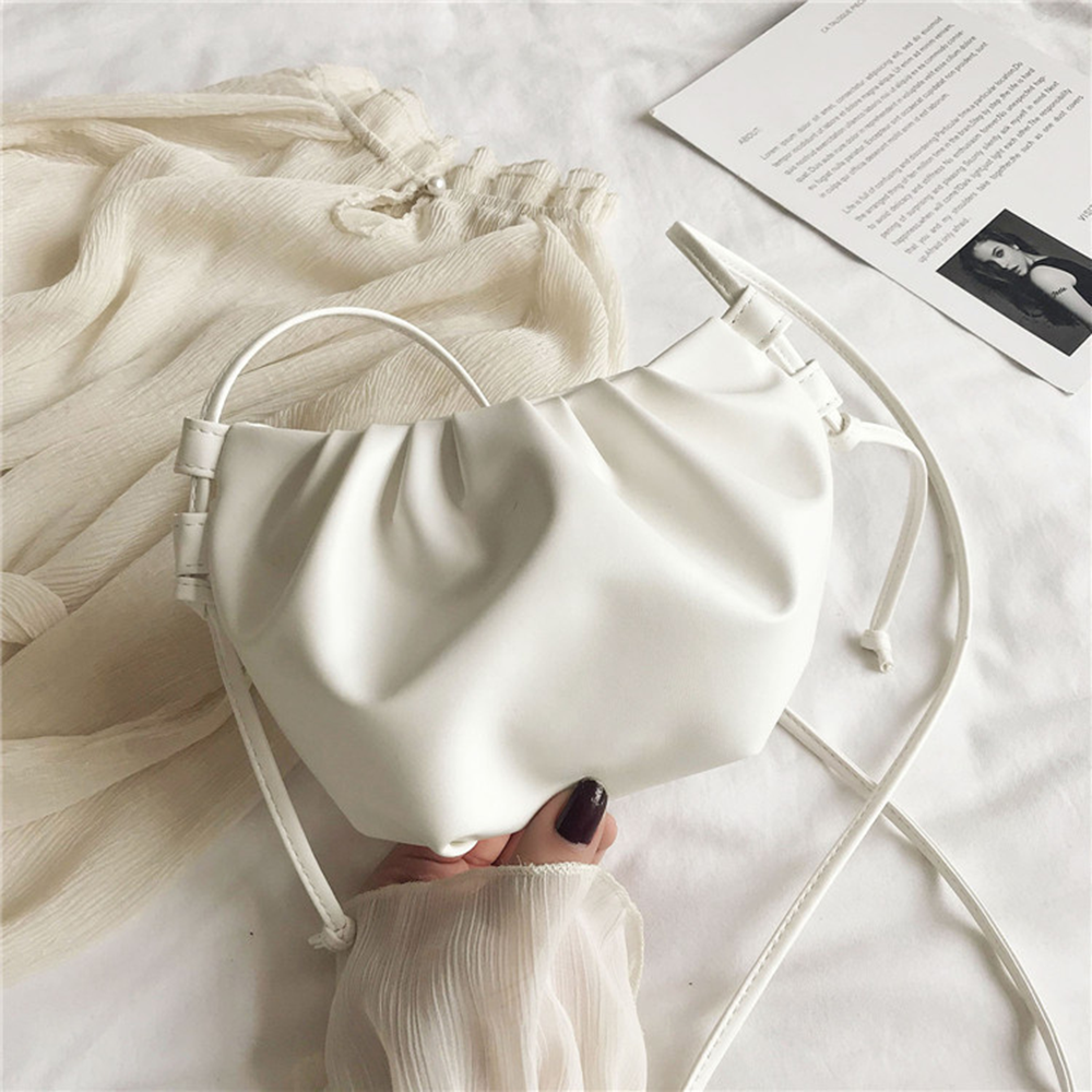 Stylish Women's Single Shoulder Bag Crossbody Handbags For Women New Arrival Cloud Bag For Girls Ladies Mini Zipper Handbag Women's Solid Color Mini Crossbody Bag