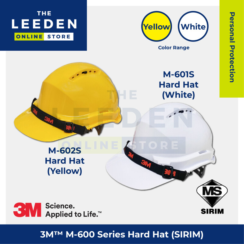 3M M-601S Safety Helmet w/chin Strap (Sirim) by Leeden Online Store