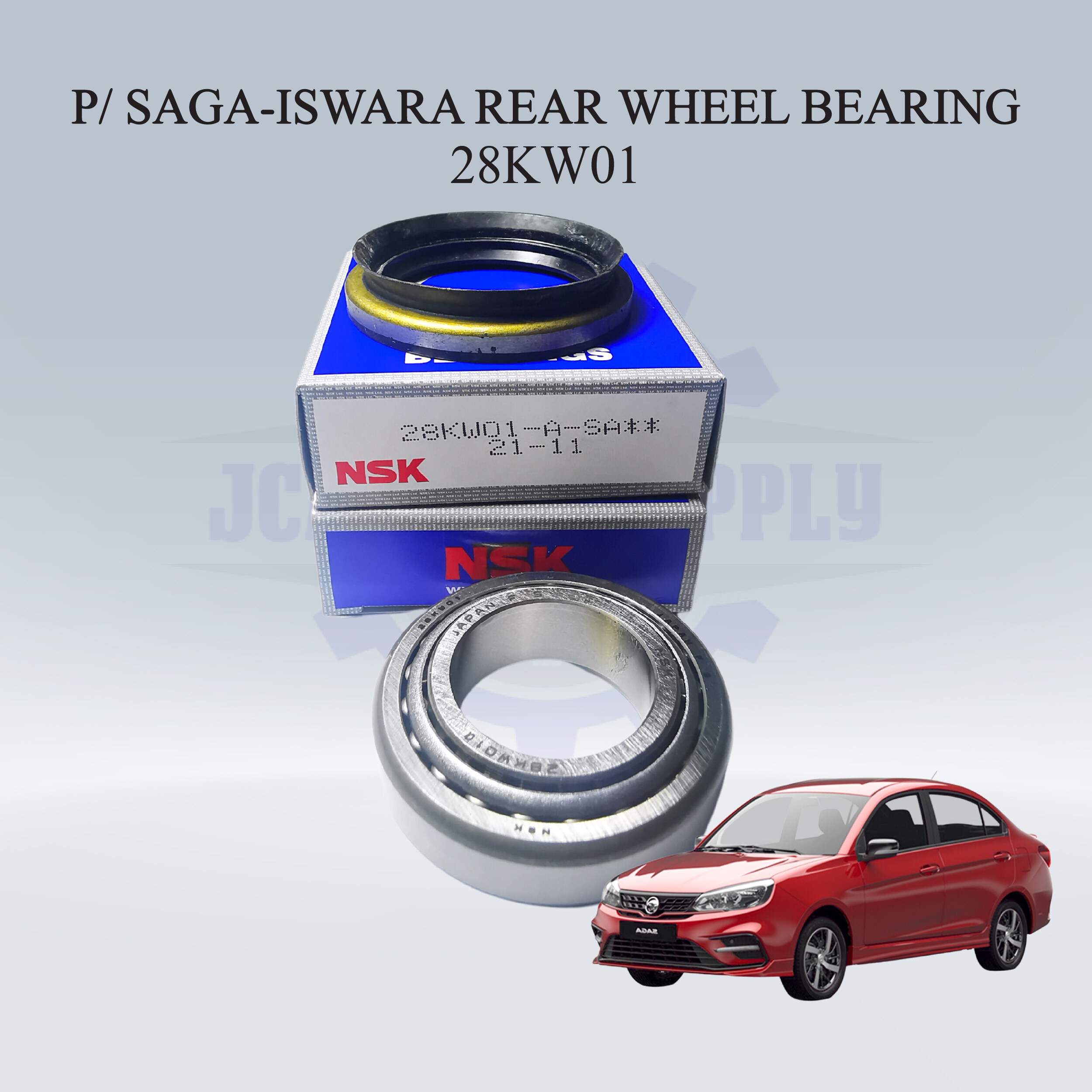 NSK REAR WHEEL BEARING SET PROTON SAGA/ISWARA ( 1 SET=2 bearings+1 oil