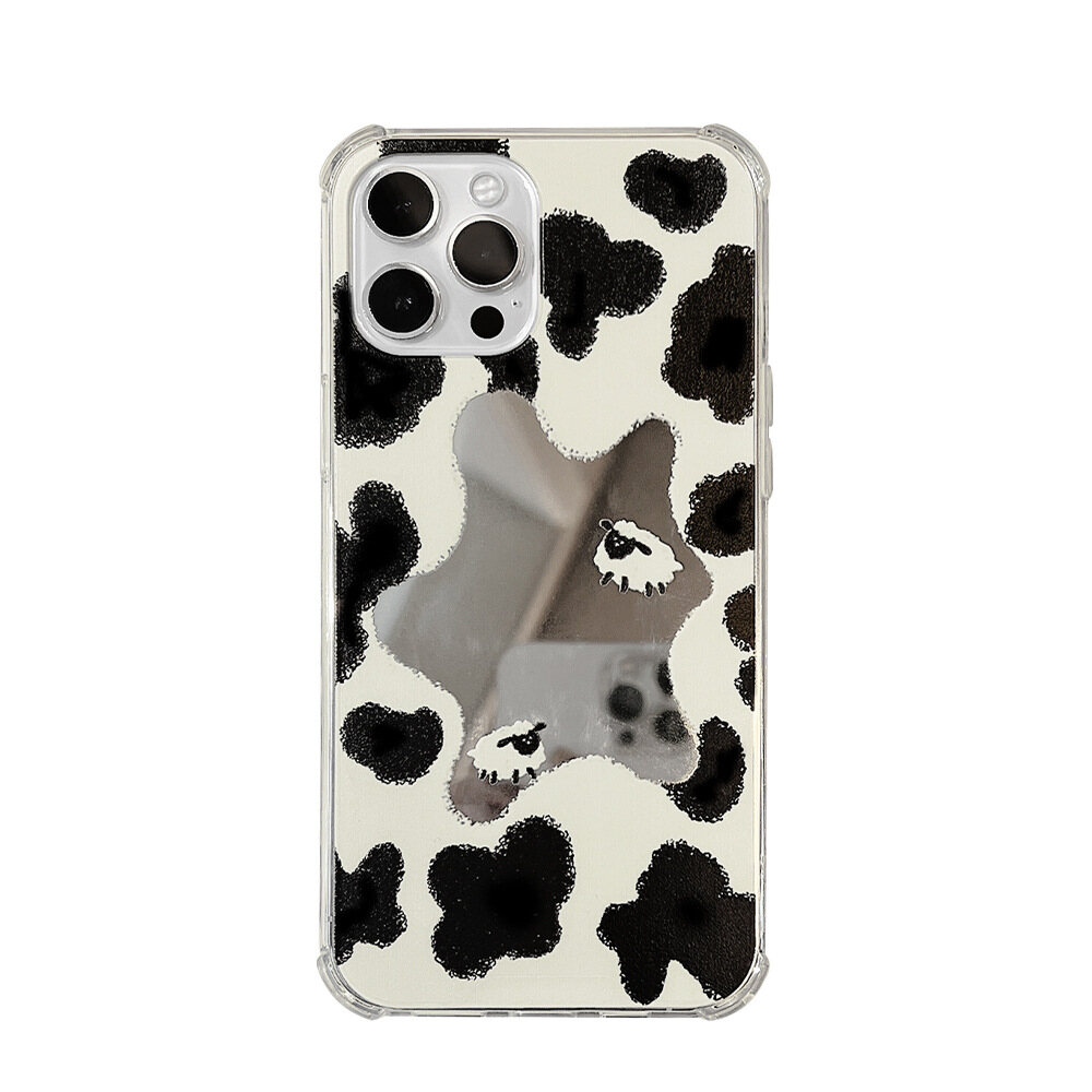 Bề mặt gương hình con bò cừu silicon mềm dễ thương Vỏ Iphone 15 15 cộng với 15Pro 15Promax 13Mini 13 13Pro 13Pro tối đa 12mini 12 12pro 12pro tối đa 11 11pro 11Promax XS Max XR XS trường hợp cho iPhone 8 cộng với 6 6S 7 8 6 cộng với 6S cộng với 7 cộng
