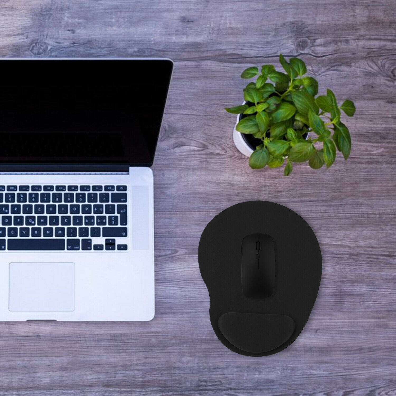 [Alien Data] Tấm Lót Chuột Tiện Dụng Thoải Mái Với Miếng Đệm Cổ Tay Tấm Lót Chuột PC Chống Trượt