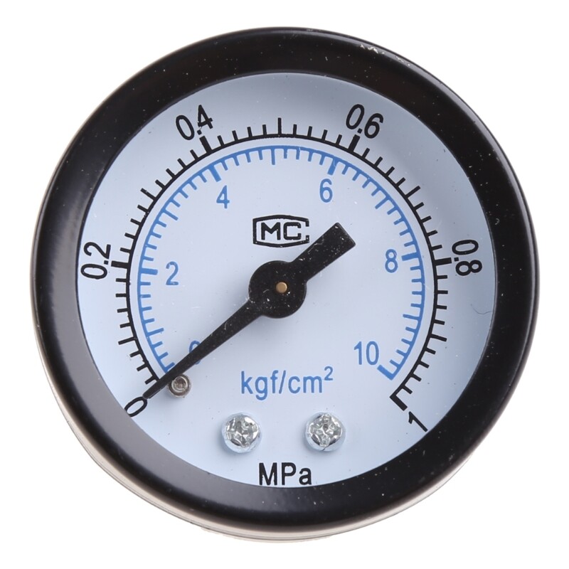 Mini Low Pressure Gauge Back Mount 1/8" Thread Pressure Gauge Shatter-proof Pressure Gauge for Fuel Air Oil Water