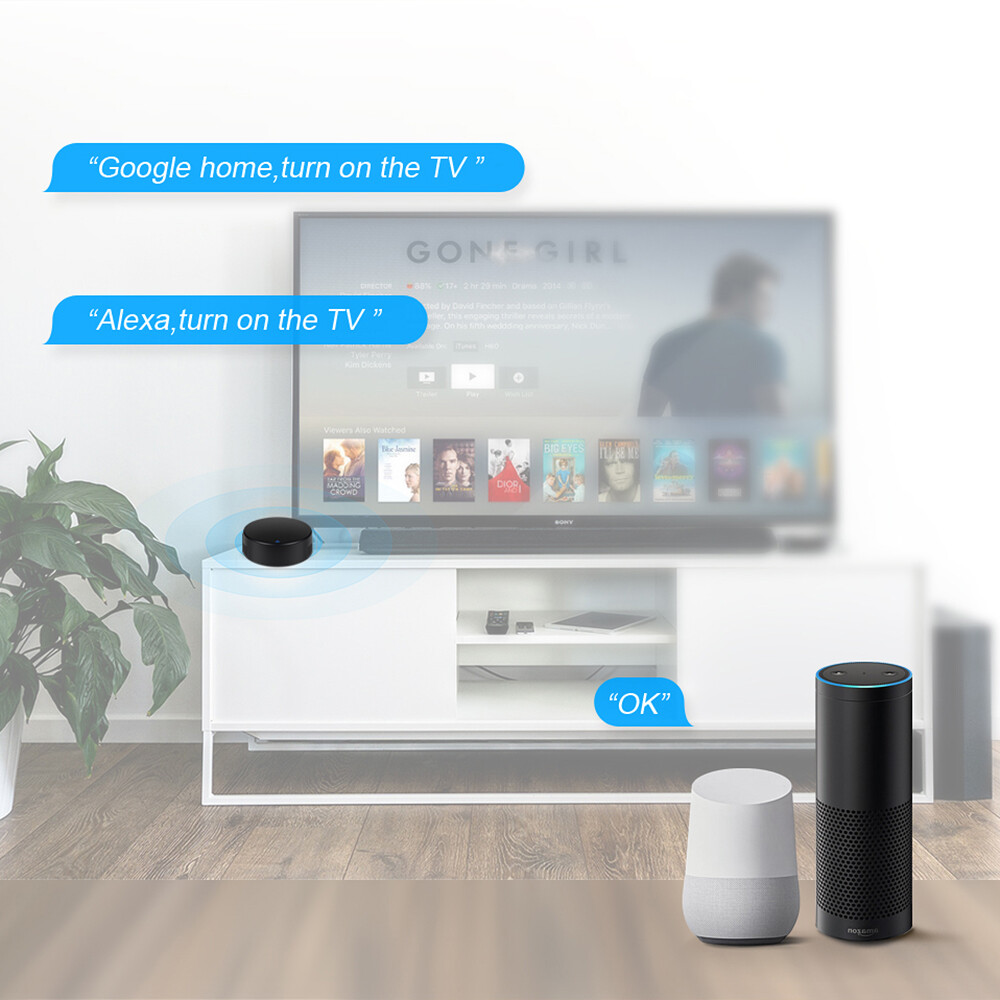 E Life Smart Store Bộ Điều Khiển Từ Xa Thông Dụng WiFi Tuya Cảm Biến Nhiệt Độ Và Độ Ẩm Hồng Ngoại 3 Trong 1 Hoạt Động Cho Alexa Google Home Với Chức Năng Sao Chép Tự Làm Tùy Chỉnh Cho TV Quạt Điều Hòa Không Khí DVD