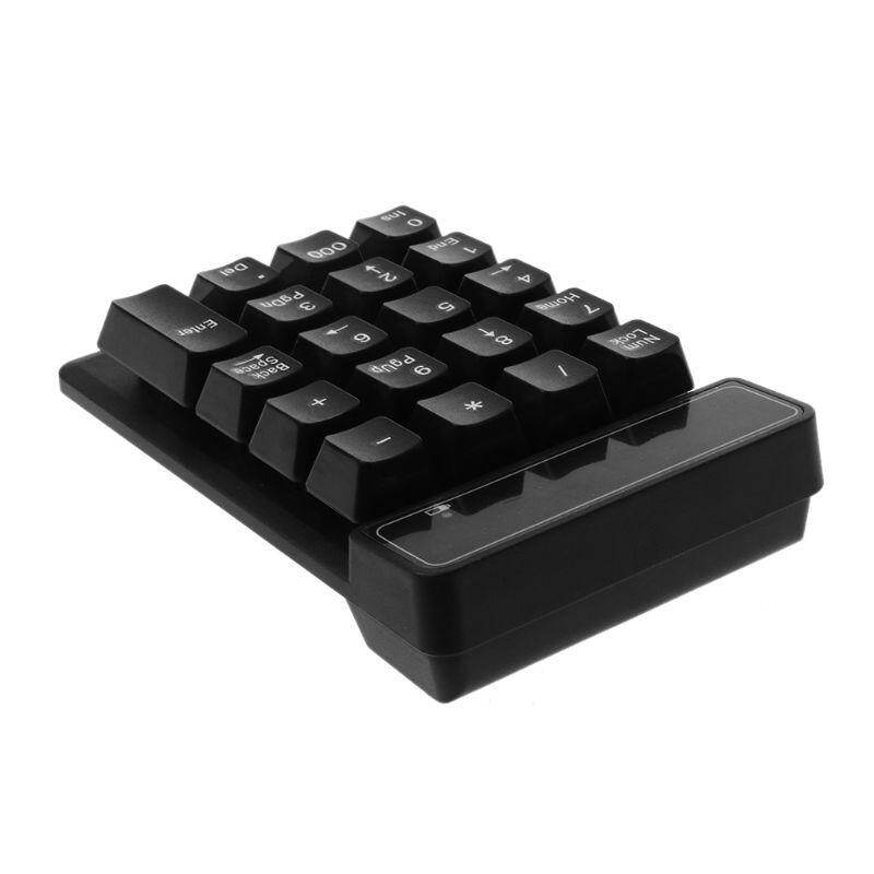 Bàn Phím Số Không Dây USB Mini 2.4GHz, Bàn Phím Số 19 Phím Bộ Thu Numpad Cho Máy Tính Xách Tay Windows XP/7/8 Phụ Kiện Máy Tính